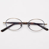 Nikki Vintage Oval Eyeglasses Frame Browline Frames Southood Bronze